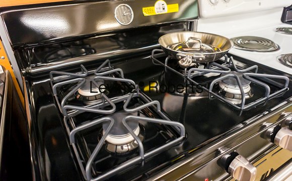 A General Electric gas stove