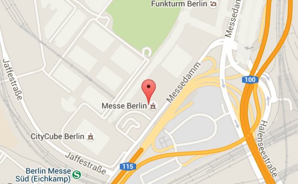 Messe Berlin on the map